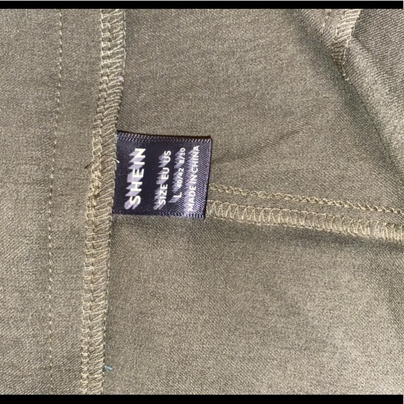 Olive Green Flat front dress pants - Picture 4 of 5